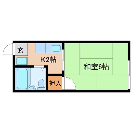 草薙駅 バス17分  龍華寺下車：停歩4分 2階の物件間取画像